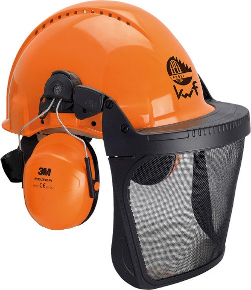 Forsthelm Schutzhelm Gehörschutz Gesichtschutz Arbeitsschutz Sicherheit Helm Neu 