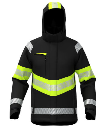 BoSafety Warnschutz-Wintersoftshelljacke Atlanta