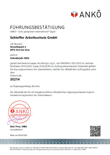 ANKÖ Führungsbestätigung