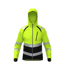 BoSafety Warnschutz-Softshelljacke TOPEK HI-VIS Kl.2