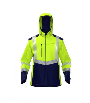 BoSafety Warnschutz Softshelljacke TRANSFORMER 2in1 BoSafety Warnschutz Softshelljacke TRANSFORMER 2in1
