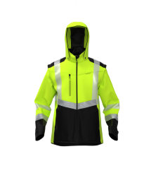 BoSafety Warnschutz Softshelljacke TRANSFORMER 2in1