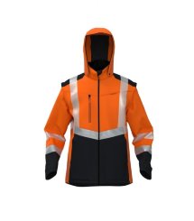 BoSafety Warnschutz Softshelljacke TRANSFORMER 2in1