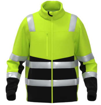 BoSafety Warnschutz Fleecejacke FLEECE FIT, Kl.2
