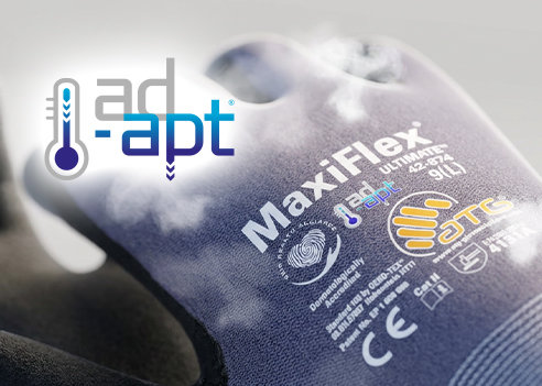 Arbeitshandschuh mit eingebauter Kühlung: der neue MaxiFlex® AD‑APT®