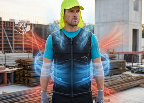 Wir haben den Produktsieger für Sie: Die Kühlweste von E.COOLINE® – Ihre kühlende Bekleidung für Arbeit und Beruf