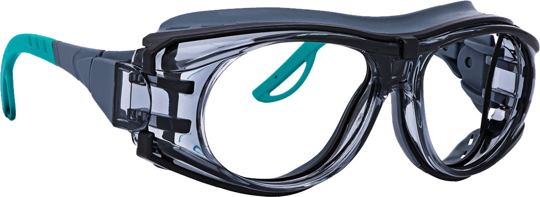 INFIELD Schutzbrille LUXOR KRISTALL blau PC HC UV Labor Brille Augenschutz 