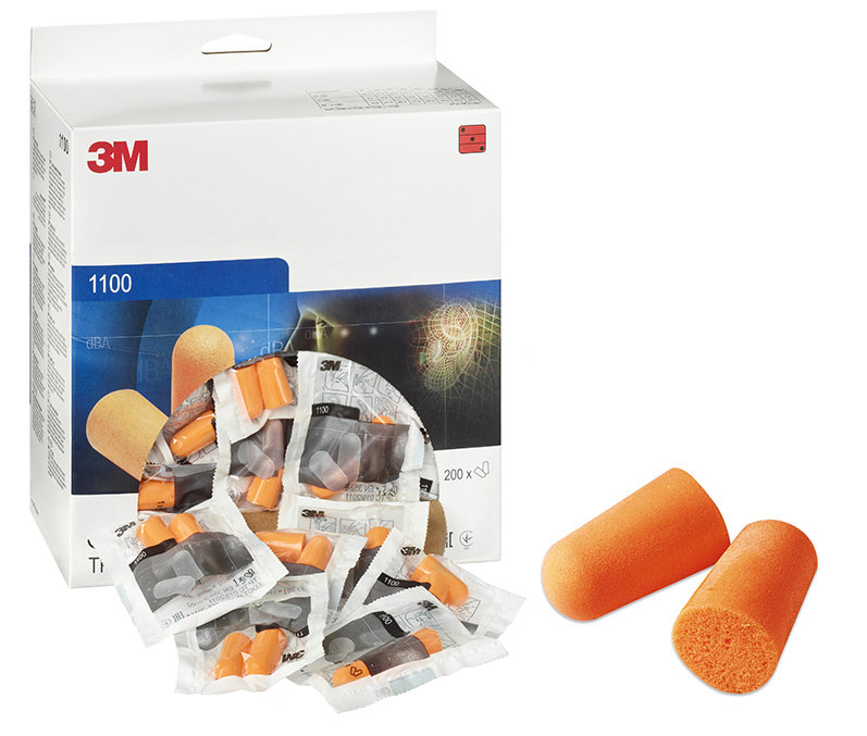 3M Gehörschutzstöpsel 1100, 37 dB, paarweise verpackt