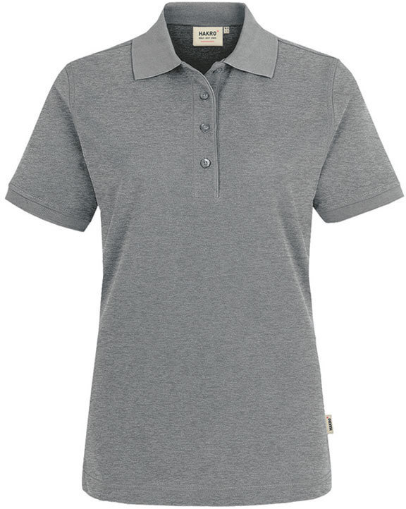 ash Größe: L HAKRO Damen Polo-Shirt Classic 110