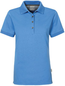 HAKRO Damen Polo 214 Cotton-Tec, malibublau