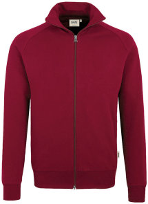 HAKRO Sweatjacke 606 College, weinrot