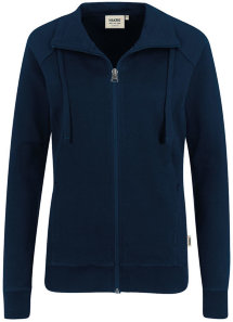 HAKRO Damen Sweatjacke 406 College, tinte