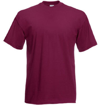 Fruit of the Loom T-Shirt Value Weight, burgund