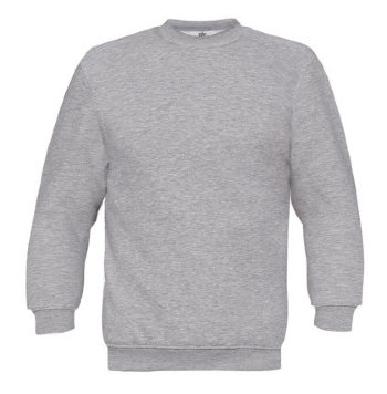 B&C Set-in-Sweater, graumeliert