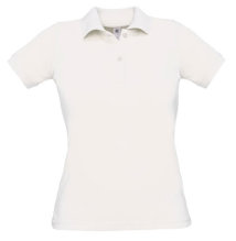 B&C Damen Polo Safran, weiß