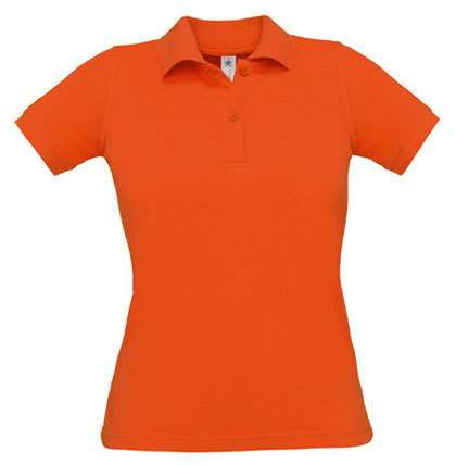 B&C Damen Polo Safran, pumpkin orange