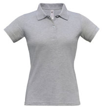 B&C Damen Polo Safran, graumeliert