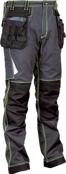 COFRA Stretch-Bundhose Gondomar, anthrazit/ grün