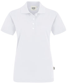 HAKRO Premium Damen Polo 201 Pima-Cotton, weiß