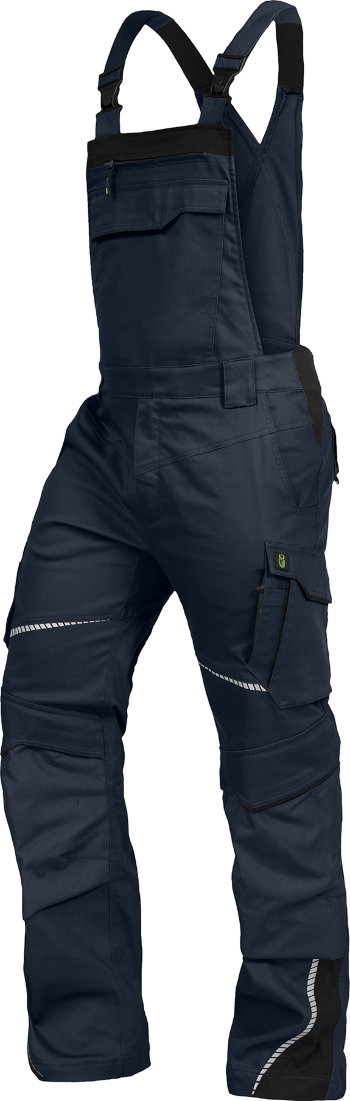 Leibwächter Latzhose FLEX-Line, marine/schwarz