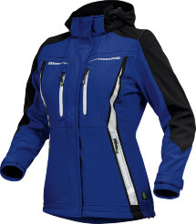 Leibwächter Damen Softshelljacke FLEX-Line, kornblau/schwarz