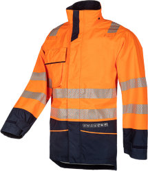 SIOEN Multinorm-Warnregenjacke Torvik, orange/marine