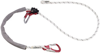 CAMP Safety Positionierer mit Seilkürzer, verstellbar bis 2 m, Alukarabiner
